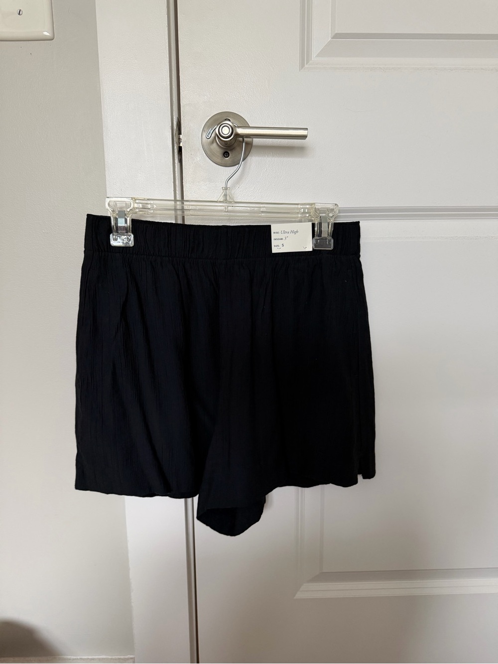 Abercrombie & Fitch Black High-Waist Pull-On Women's Shorts